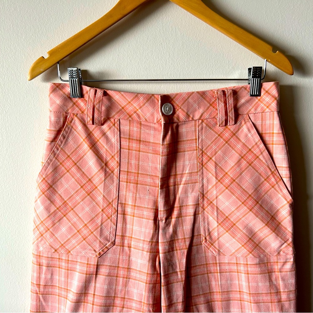 Twik peachy plaid pants